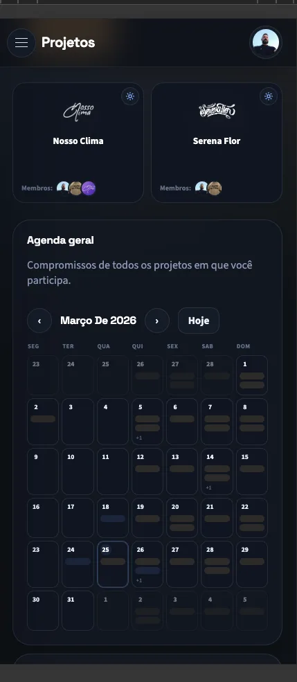 Tela do Repertua no celular
